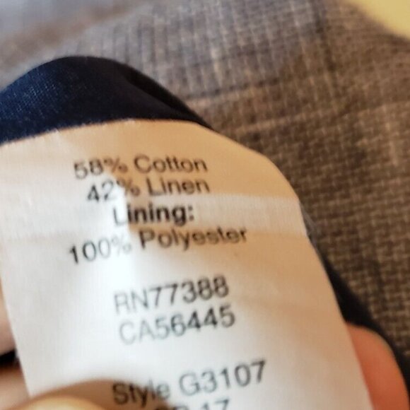 J.Crew Womens 2 Straight Pencil Dress Cotton Linen Blend Short Sleeve Blue Lined - Picture 6 of 6